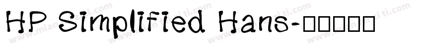 HP Simplified Hans字体转换